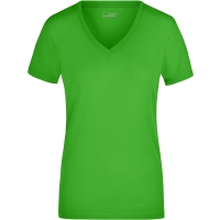 Ladies' Stretch V-T - Lime Green