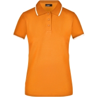 Ladies' Polo Tipping - Orange/white