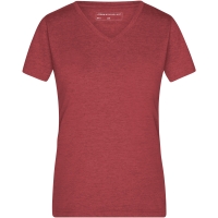 Ladies' Heather T-Shirt - Wine melange