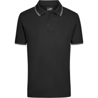 Men's Polo - Black/white