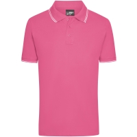 Men's Polo - Pink/white