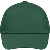 5 Panel Promo Cap Lightly Laminated - Dark green