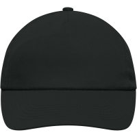 5 Panel Promo Cap Laminated - Black