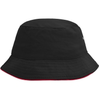 Fisherman Piping Hat - Black/red