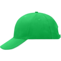 6 Panel Sandwich Cap - Fern green/white