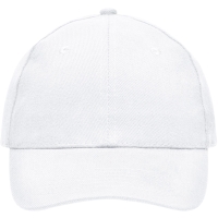 6 Panel Cap Heavy Cotton - White