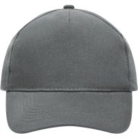 5 Panel Cap Heavy Cotton - Dark grey