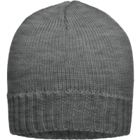 Rib-Beanie - Dark grey melange