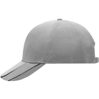 6 Panel Groove Cap - Light grey/black