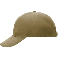 Turned 6 Panel Cap Laminated - Dark khaki