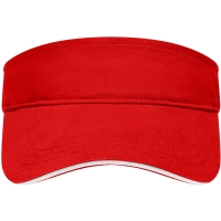 Sandwich Sunvisor - Red/white