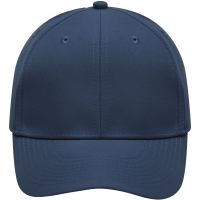 6 Panel Polyester Peach Cap - Navy