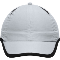 6 Panel Micro-Edge Sports Cap - Light grey/black