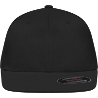 Flexfit® Flat Peak Cap - Black