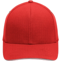 Flexfit® Ripstop Sandwich Cap - Red/silver
