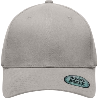 6 Panel Elastic Fit Baseball Cap - Light grey