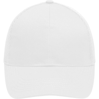 6 Panel Air Mesh Cap - White