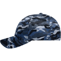 6 Panel Camouflage Cap - Denim/black