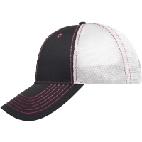 6 Panel Mesh Cap - Graphite/red/white