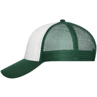 6 Panel Mesh Cap - White/dark green