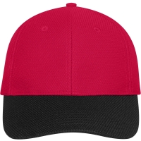 6 Panel Mesh Cap - Red/black