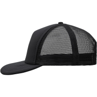 5 Panel Flat Peak Cap - Black