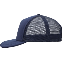 5 Panel Flat Peak Cap - Navy