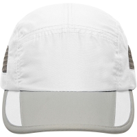 5 Panel Sportive Cap - White/light grey