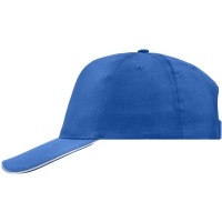 5 Panel Promo Sandwich Cap - Royal/white