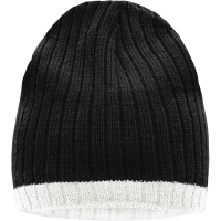 Knitted Hat - Black/off white