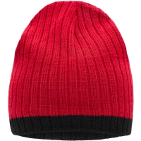 Knitted Hat - Red/black