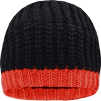 Wintersport Hat - Black/grenadine