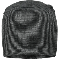 Casual Long Beanie - Silver/black