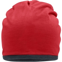 Fleece Beanie - Red/carbon