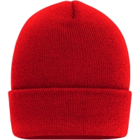 High Brim Beanie - Fire red