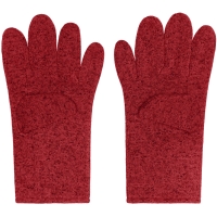Fleece-Gloves - Red melange