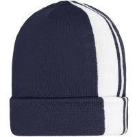 Winter Beanie - Navy/white