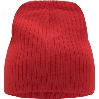 Rib Beanie - Red