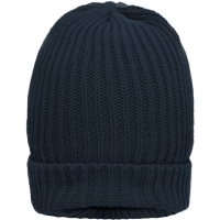 Warm Knitted Cap - Navy
