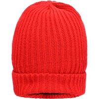 Warm Knitted Cap - Red