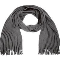 Ribbed Scarf - Anthracite/black