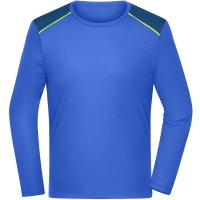 Men's Running Shirt Longsleeve  GRS - Peacock blue