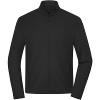 Men's Sports Structured Fleece Jacket  GRS - Black