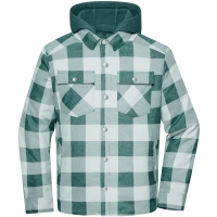 Workwear Check Shirt Jacket - Industrial green/foggy grey