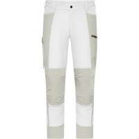 Workwear Pants (All-Season) 4-Way Stretch - White/cement