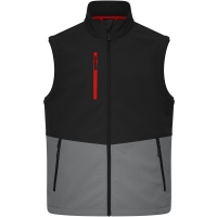 Workwear Softshell Vest - Black/metal grey