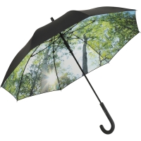 AC regular umbrella FARE®-Nature - Black/forrest design