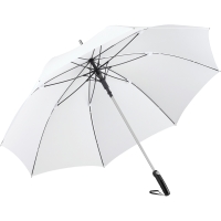 AC alu golf umbrella FARE®-Precious - Weiß/titan