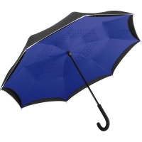Regular umbrella FARE®-Contrary - Black/euroblue