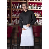 Bistro Apron Basic with Pocket - White